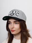 Бейсболка MITCHELL NESS арт. HHSS6638-BNEYYPPPGREY Brooklyn Nets NBA (серый / черный)